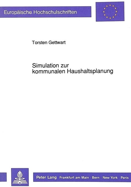 Simulation Zur Kommunalen Haushaltsplanung (Paperback)