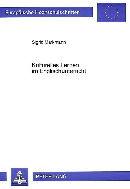Kulturelles Lernen Im Englischunterricht (Paperback)