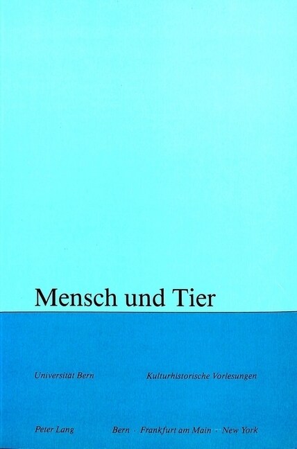 Mensch Und Tier (Paperback)