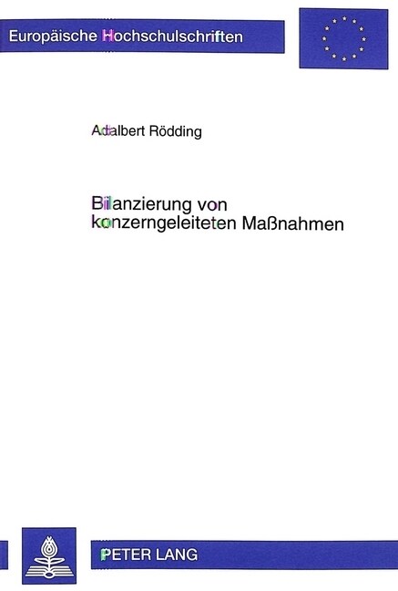 Bilanzierung Von Konzerngeleiteten Ma?ahmen (Paperback)