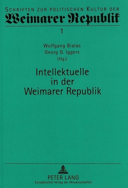 Intellektuelle in Der Weimarer Republik (Paperback, 2)