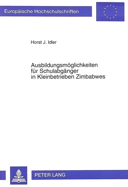 Ausbildungsmoeglichkeiten Fuer Schulabgaenger in Kleinbetrieben Zimbabwes: Eine Explorative Studie (Paperback)