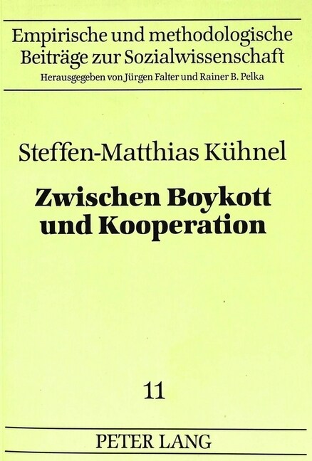 Zwischen Boykott Und Kooperation: Teilnahmeabsicht Und Teilnahmeverhalten Bei Der Volkszaehlung 1987 (Paperback)