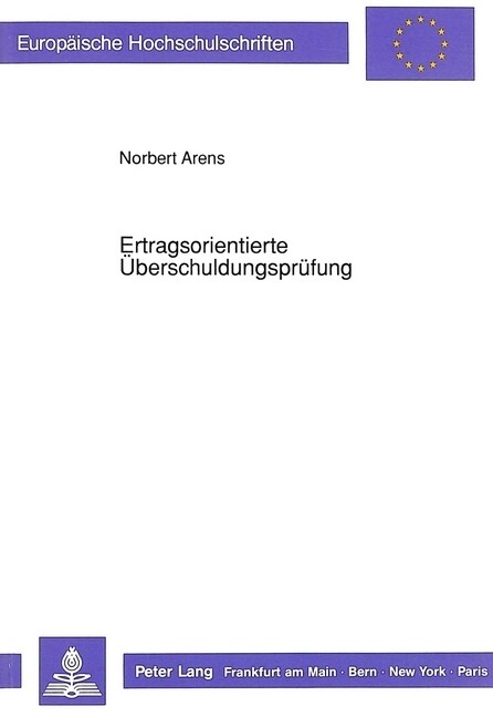 Ertragsorientierte Ueberschuldungspruefung (Paperback)