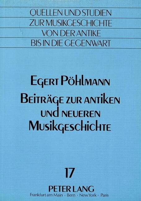 Beitraege Zur Antiken Und Neueren Musikgeschichte (Paperback)