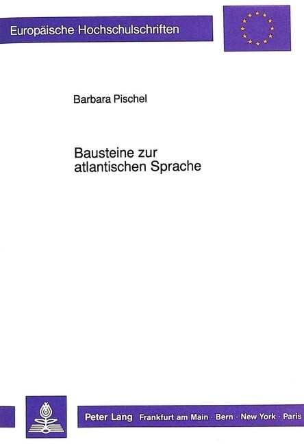 Bausteine Zur Atlantischen Sprache (Paperback)