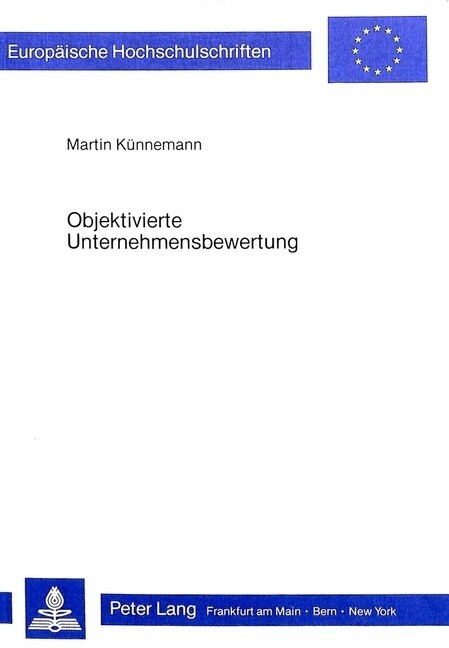 Objektivierte Unternehmensbewertung (Paperback)