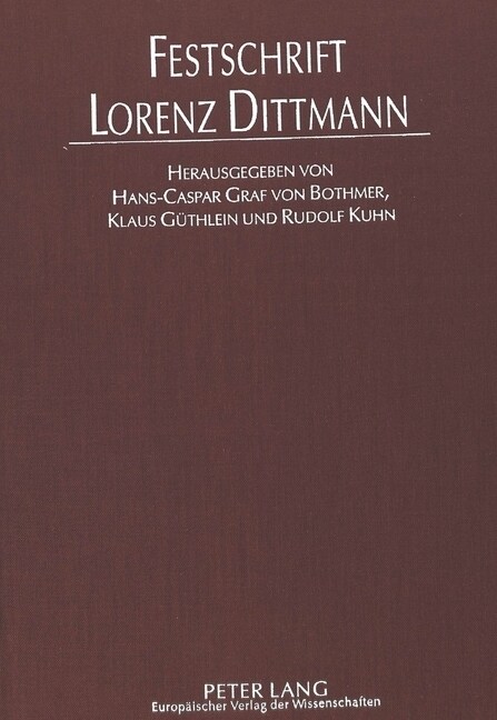 Festschrift Lorenz Dittmann (Hardcover)