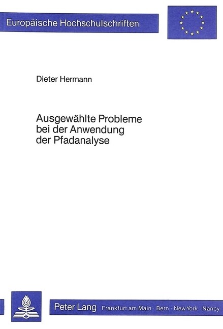 Ausgewaehlte Probleme Bei Der Anwendung Der Pfadanalyse (Paperback)