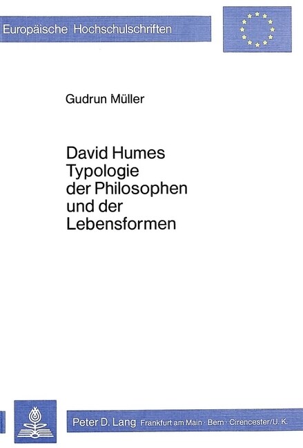 David Humes Typologie Der Philosophen Und Der Lebensformen (Paperback)