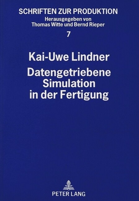 Datengetriebene Simulation in Der Fertigung (Paperback)