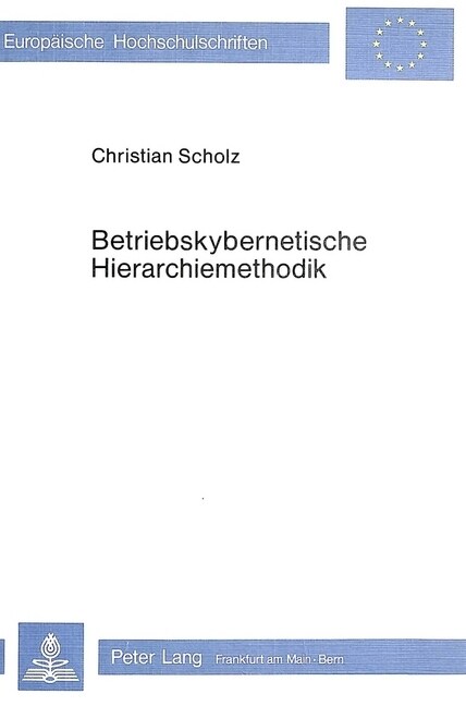 Betriebskybernetische Hierarchiemethodik (Paperback)