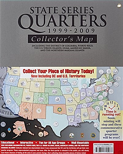 State Series Quarters 1999-2009 Collectors Map (Hardcover)