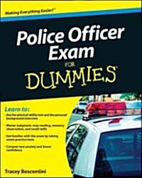 [중고] Police Officer Exam for Dummies (Paperback)