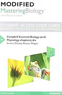 Modified Mastering Biology with Pearson Etext -- Standalone Access Card -- For Campbell Essential Biology (with Physiology Chapters) (Hardcover, 6)