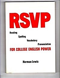 Rsvp Reading Spelling Vocabulary Pronunciation (Paperback, Workbook)