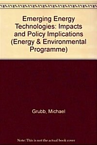 Emerging Energy Technologies (Hardcover)