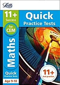11+ Maths Quick Practice Tests Age 9-10 (Year 5) : For the 2024 Cem Tests (Paperback)