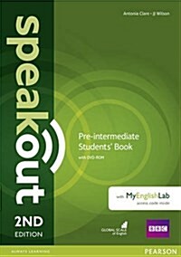 Speakout Pre-Intermediate 2nd Edition Students Book with DVD-ROM and MyEnglishLab Access Code Pack (Package, 2 ed)