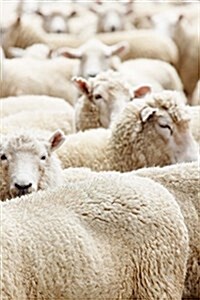 Big Flock of Sheep, for the Love of Animals: Blank 150 Page Lined Journal for Your Thoughts, Ideas, and Inspiration (Paperback)