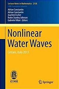 Nonlinear Water Waves: Cetraro, Italy 2013 (Paperback, 2016)