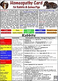 Homeopathy for Rabbits & Guinea Pigs: Veterinary Science Card (Other)