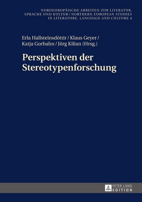 Perspektiven Der Stereotypenforschung (Hardcover)