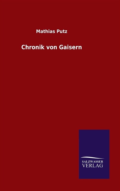 Chronik Von Gaisern (Hardcover)