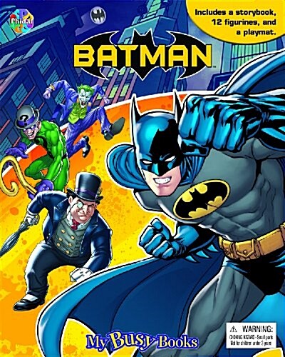 [중고] My Busy Books : Batman (미니피규어 12개 포함) (Board book)