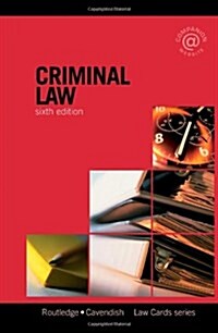 Criminal Lawcards (Paperback, 6th)
