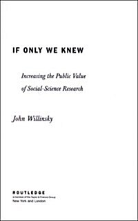 If Only We Knew (Hardcover)