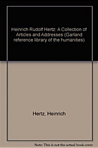 Heinrich Rudolph Hertz (Hardcover)