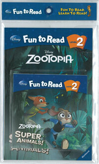 Disney Fun to Read Set 2-31 : Super Animals! (주토피아) (Paperback + Workbook + Audio CD)