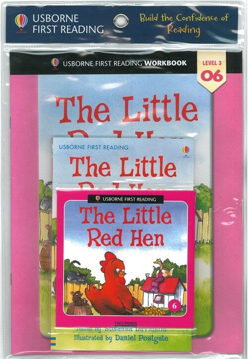 Usborne First Reading Workbook Set 3-06 : The Little Red Hen (Paperback + Audio CD + Workbook)