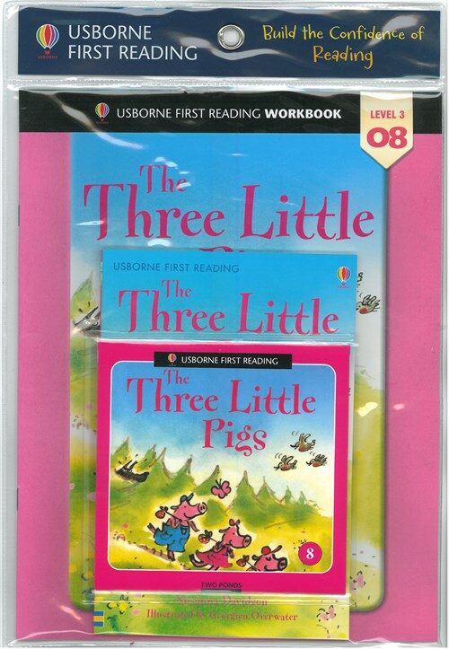Usborne First Reading Workbook Set 3-08 : The Three Little Pigs (Paperback + Audio CD + Workbook)