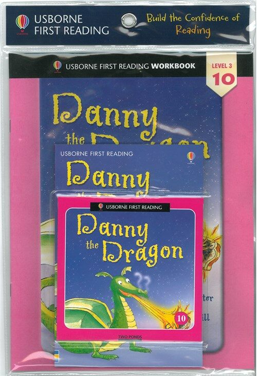 [중고] Usborne First Reading Workbook Set 3-10 : Danny the Dragon (Paperback + Audio CD + Workbook)