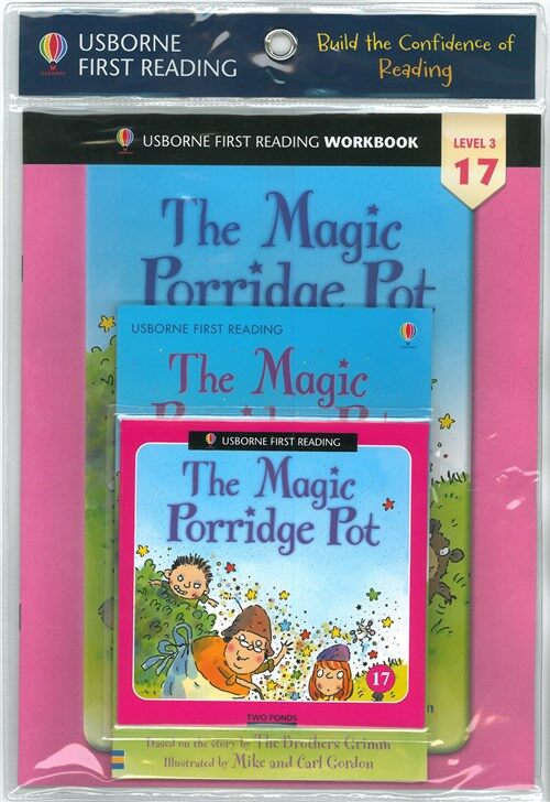 Usborne First Reading Workbook Set 3-17 : The Magic Porridge Pot (Paperback + Audio CD + Workbook)