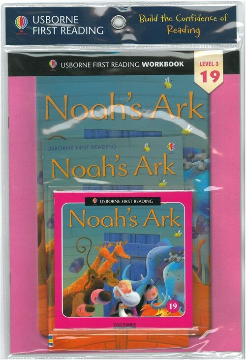 Usborne First Reading Workbook Set 3-19 : Noahs Ark (Paperback + Audio CD + Workbook)