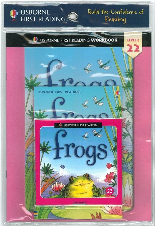 Usborne First Reading Workbook Set 3-22 : Frogs (Paperback + Audio CD + Workbook)
