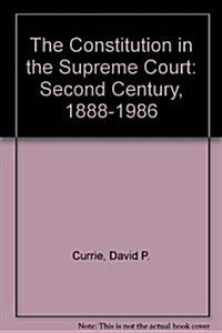 The Constitution in the Supreme Court (Hardcover)