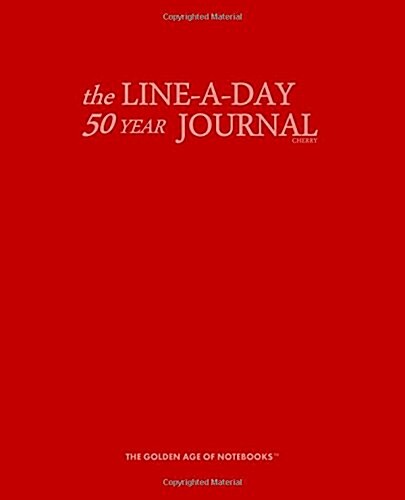 The Line-a-day 50 Year Journal Cherry (Paperback, JOU)