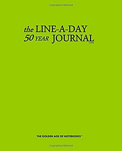The Line-a-day 50 Year Journal Lime (Paperback, JOU)