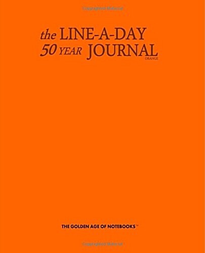 The Line-a-day 50 Year Journal Orange (Paperback, JOU)