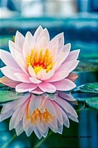 Meditation Journal: Lotus Flower Pond, Lined Journal, Blank Book 6 X 9, 150 Pages for Mindfulness Reflection, Insight Meditation and Stres (Paperback)