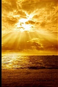 Meditation Journal: Golden Sun Over Water, Lined Journal, Blank Book 6 X 9, 150 Pages for Mindfulness Reflection, Insight Meditation and S (Paperback)