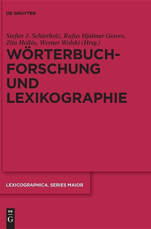 W?terbuchforschung Und Lexikographie (Hardcover)