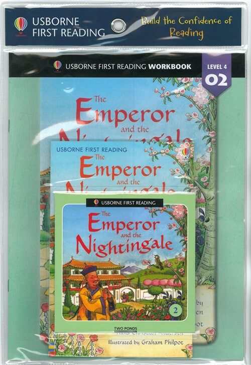 Usborne First Reading Workbook Set 4-02 : The Emperor and the Nightingale (Paperback + Audio CD + Workbook)