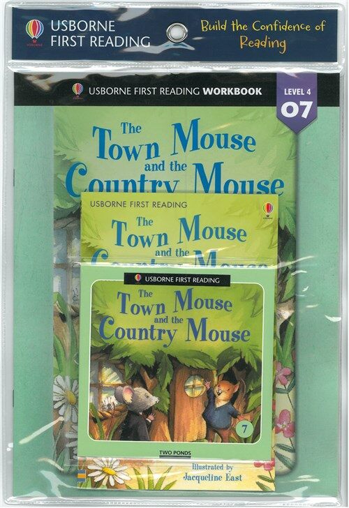 Usborne First Reading Workbook Set 4-07 : The Town Mouse & the Country Mouse (Paperback + Audio CD + Workbook)