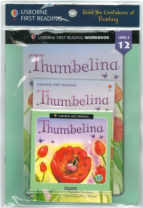 Usborne First Reading Workbook Set 4-12 : Thumbelina (Paperback + Audio CD + Workbook)