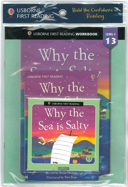 Usborne First Reading Workbook Set 4-13 : Why The Sea Is Salty (Paperback + Audio CD + Workbook)